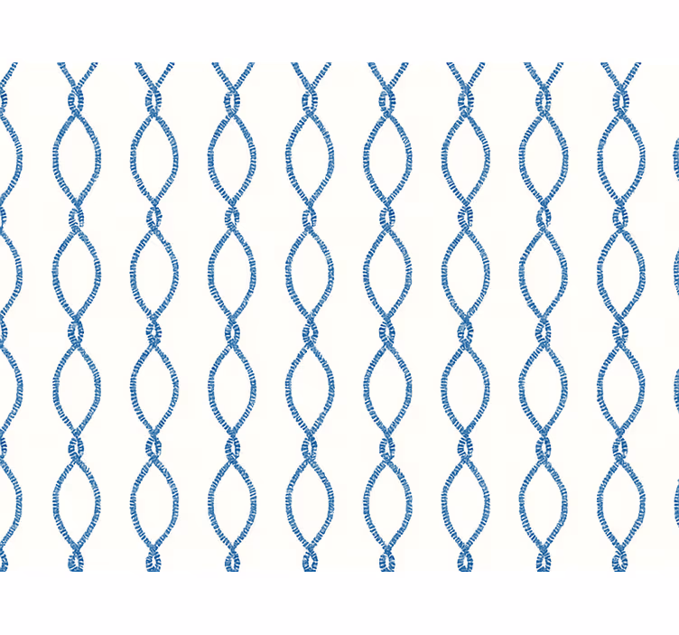 Living room wallpaper in elegant blue design - TenStickers