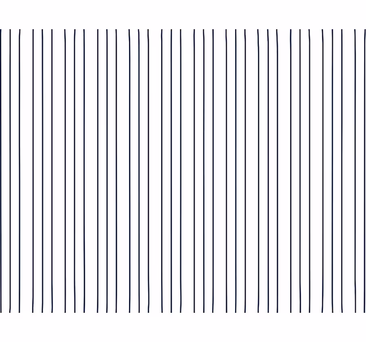 Living room wallpaper blue and white thin stripes - TenStickers