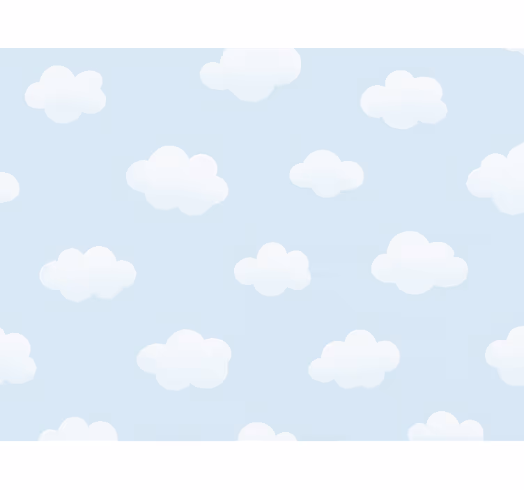 Kids wallpaper simple cloud design - TenStickers