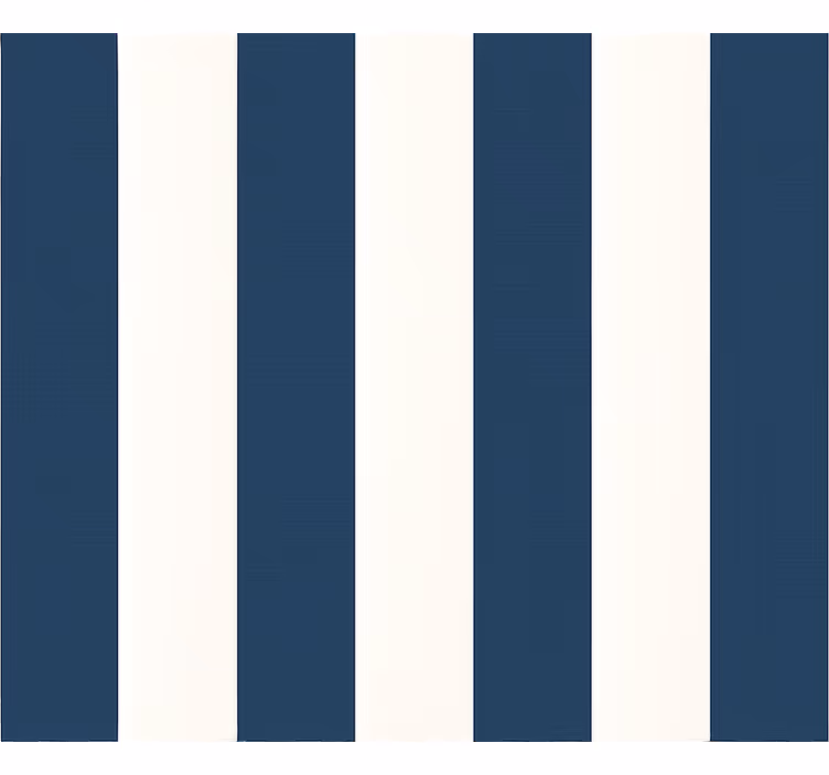 Kids wallpaper blue and white thick stripes - TenStickers