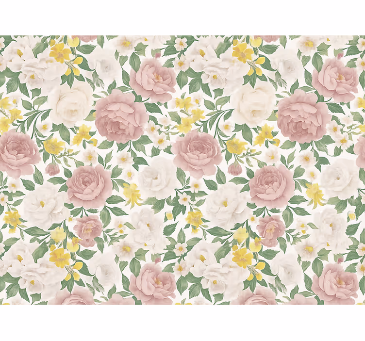 Master bedroom wallpaper smoky mysterious botanical design - TenStickers