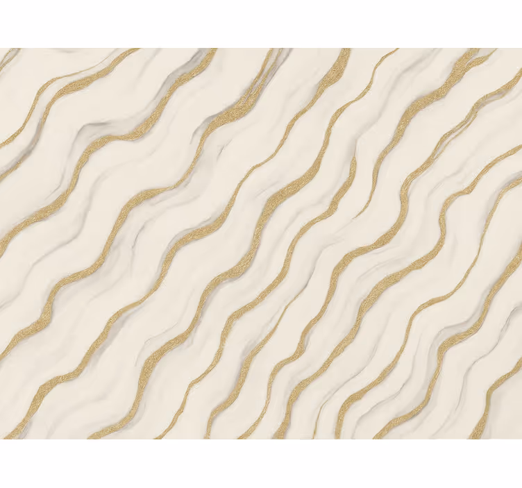 Master bedroom wallpaper in gold marble lines - TenStickers