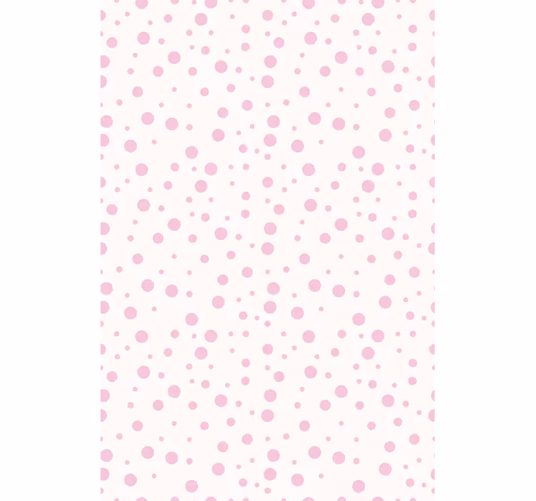 Master bedroom wallpaper with lovely pink dots - TenStickers