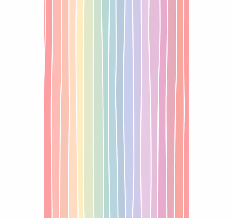 Master bedroom wallpaper soft pastel stripes - TenStickers