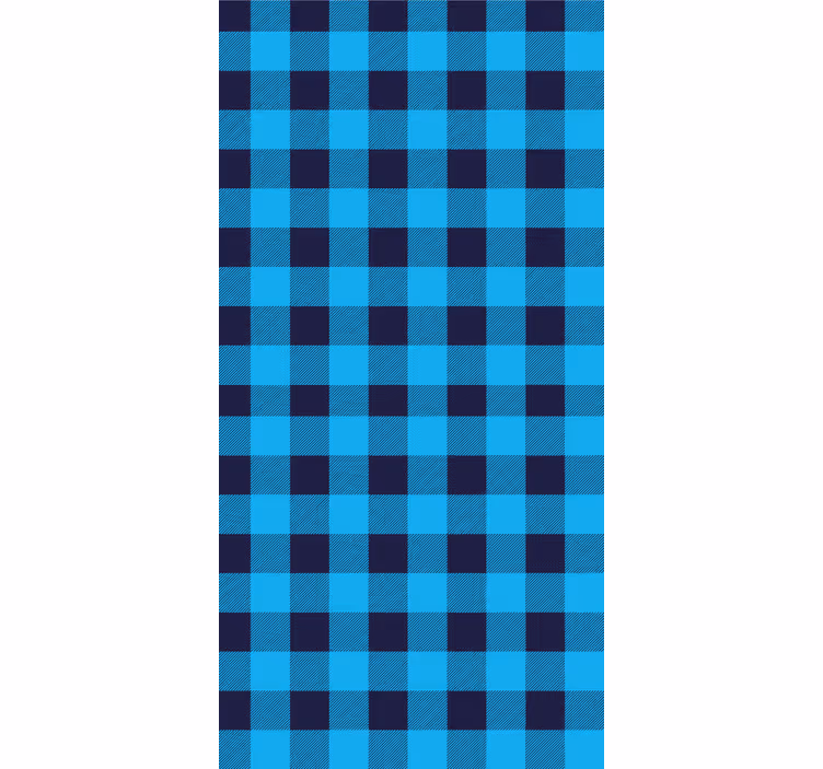 Master bedroom wallpaper with checkered pattern design - TenStickers
