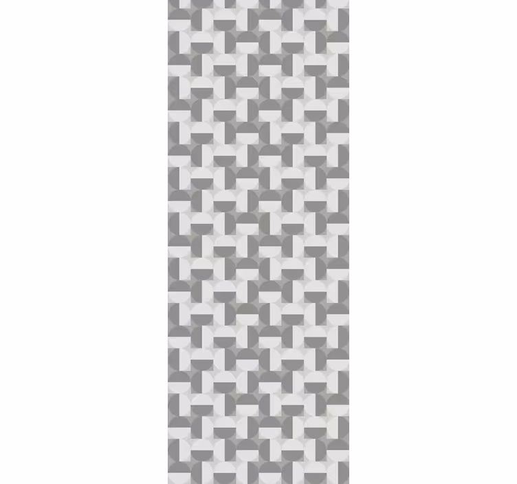 Bedroom wallpaper nordic style gray circle design - TenStickers