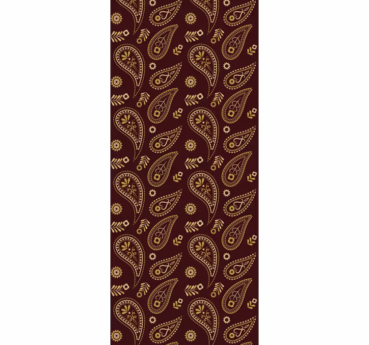 Bedroom wallpaper with traditional indian design - TenStickers