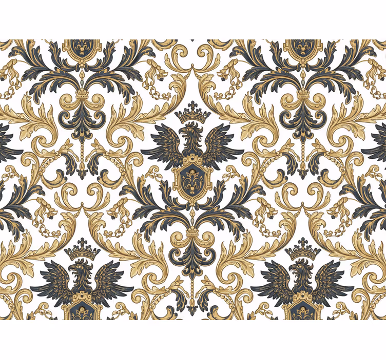Master bedroom wallpaper glamorous baroque - TenStickers