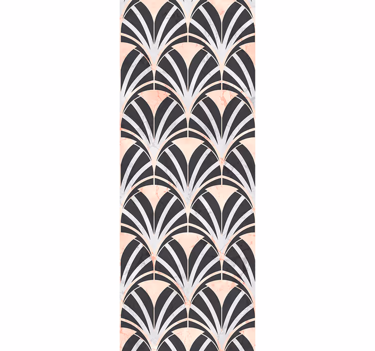 Bedroom wallpaper art deco marble effect design - TenStickers