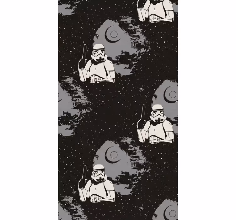Bedroom wallpaper typical whitetrooper design - TenStickers