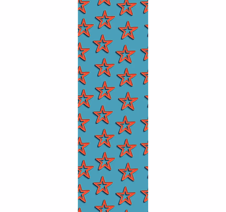 Bedroom wallpaper retro stars pattern abstract design - TenStickers