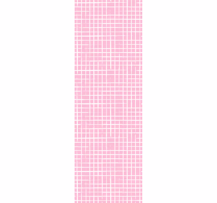 Bedroom wallpaper pink background white lines modern design - TenStickers