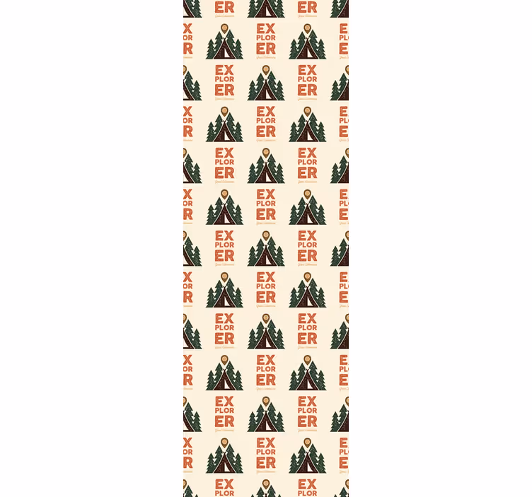 Bedroom wallpaper for exploring camping adventures - TenStickers