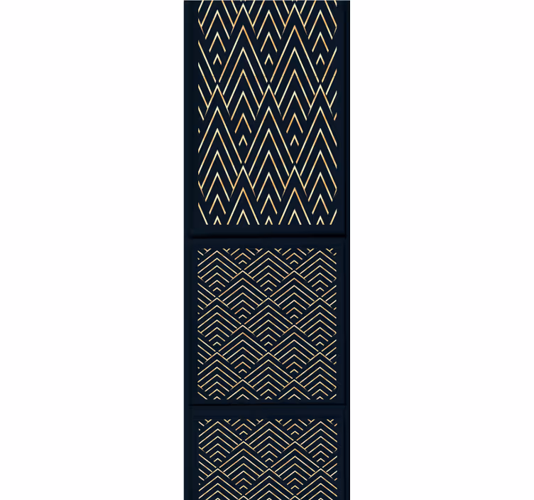 Bedroom wallpaper with luxurious paneling effect - TenStickers