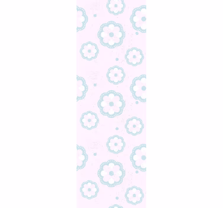 Bedroom wallpaper in pink shabby chic pattern - TenStickers
