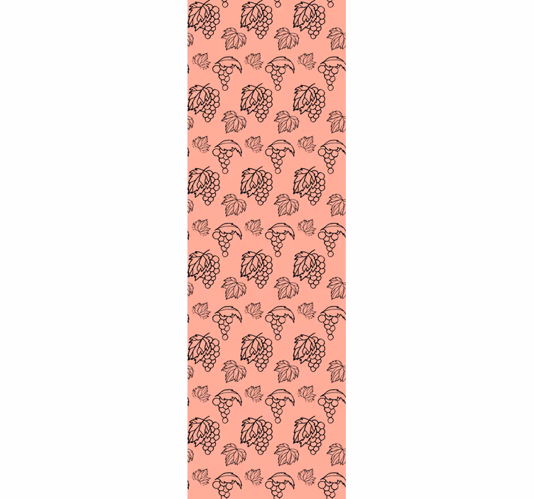 Bedroom wallpaper in african style rose grape design - TenStickers