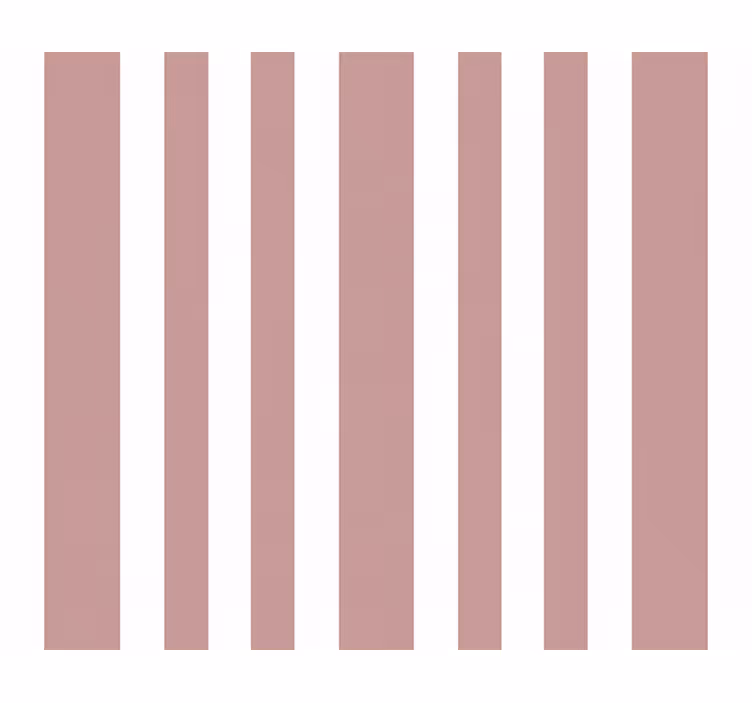 Vertical stripe wallpaper in pink and white - TenStickers