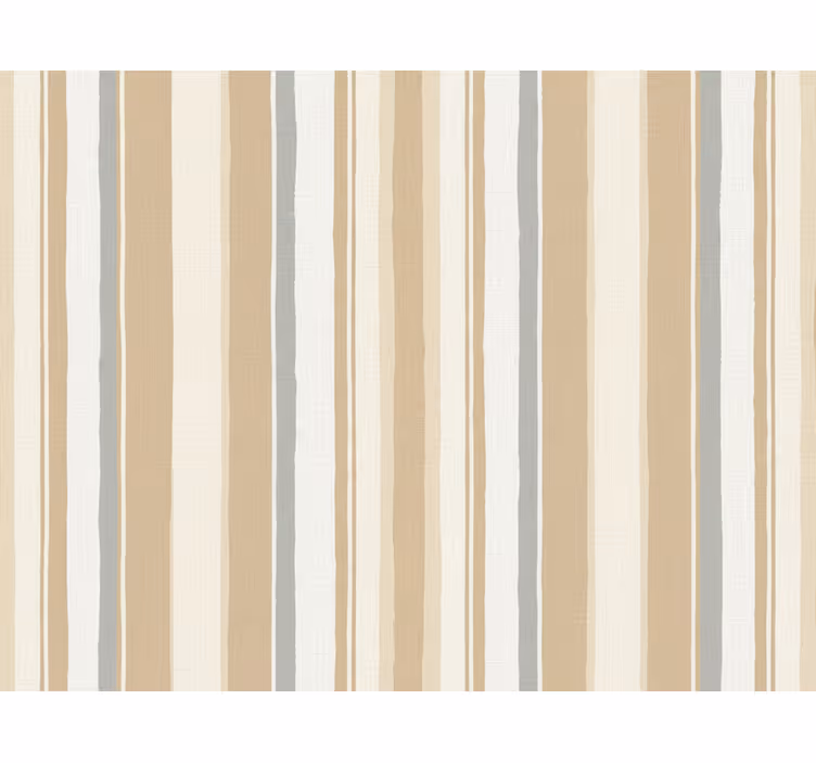 Vertical stripe wallpaper farmhouse white beige - TenStickers