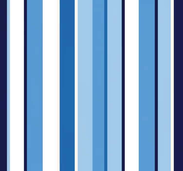 Vertical stripe wallpaper in blue tones - TenStickers