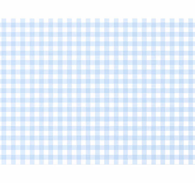 Square wallpaper in light and airy blue gingham - TenStickers