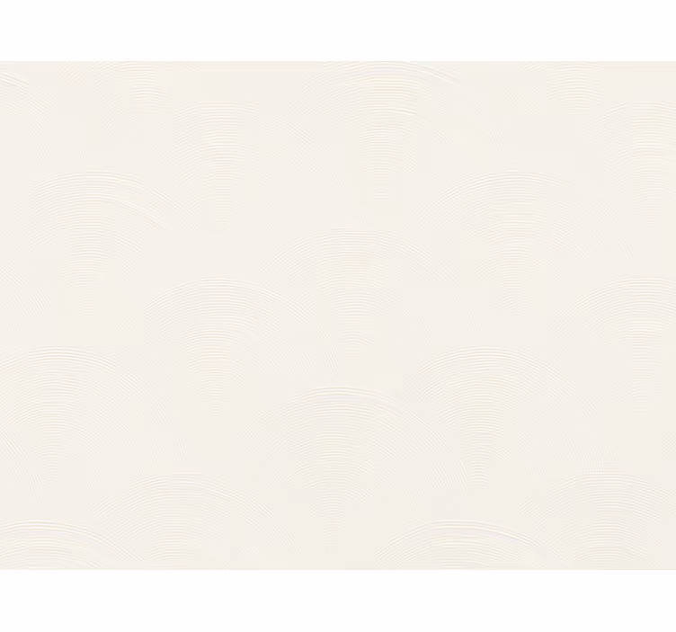 Striped wallpaper in warm white overlapping arcs - TenStickers