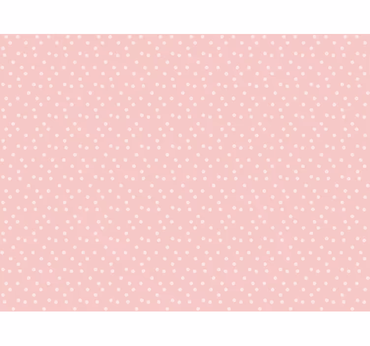Pink wallpaper with soft pastel baby dots - TenStickers