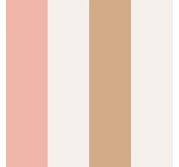 Brown and pink pastel vertical stripe wallpaper - TenStickers