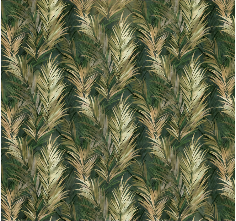 Leaf wallpaper green leaves wall décor - TenStickers