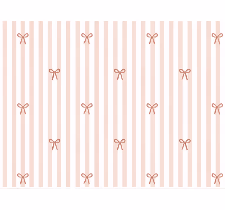 Nursery wallpaper bow tie stripes design - TenStickers
