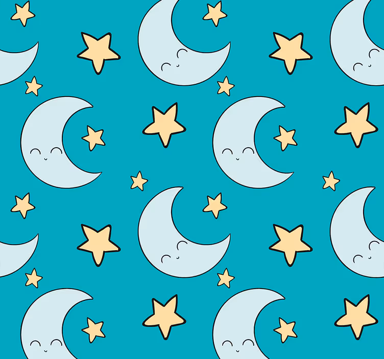 Celestial Dreaminess star wallpaper - TenStickers