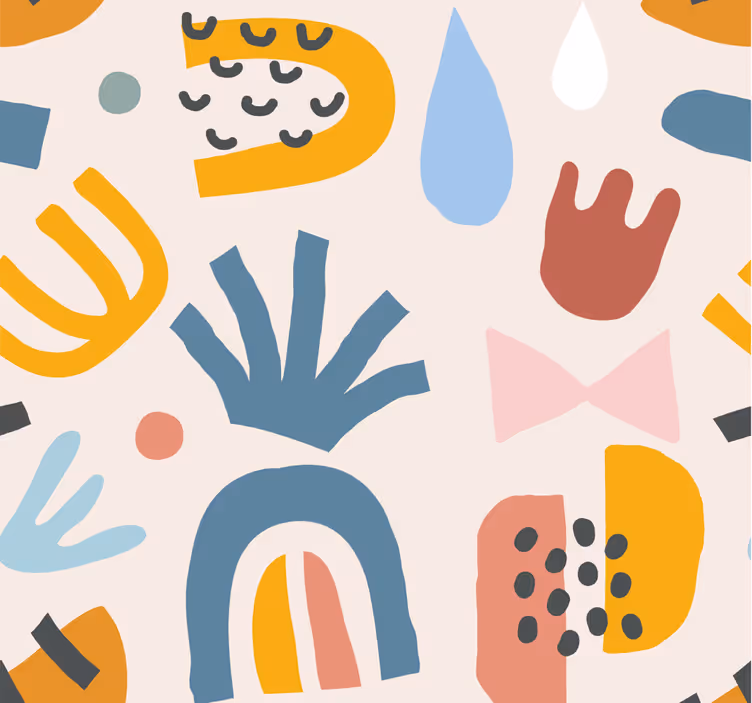 Bohemian Patterns wallpaper abstract - TenStickers