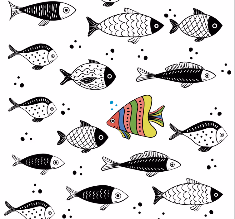 Counter flow Animal Wallpaper - TenStickers