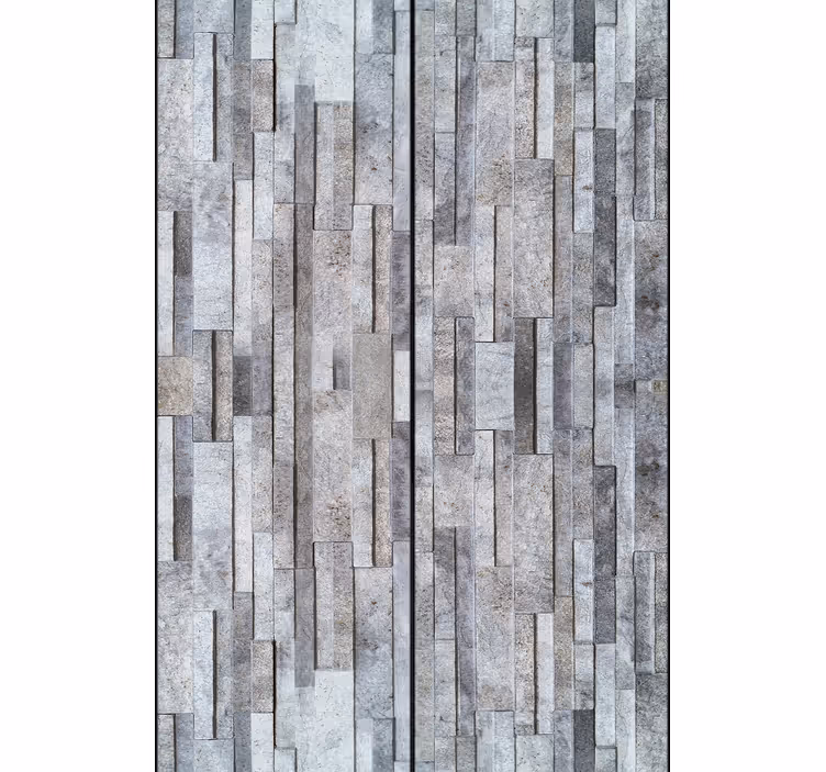 Stone effect wallpaper geometric stone mosaic - TenStickers
