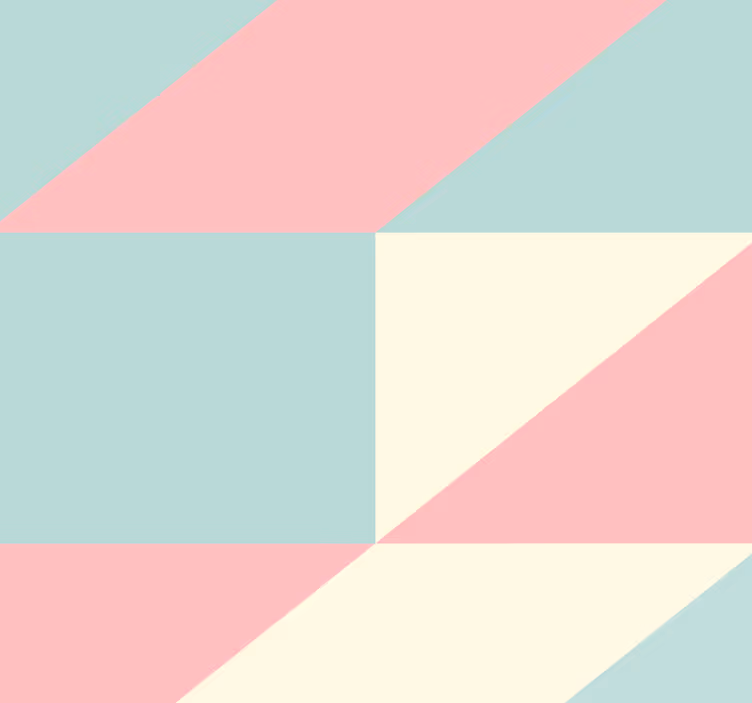 Abstract Pastel Triangles geometric wallpaper - TenStickers