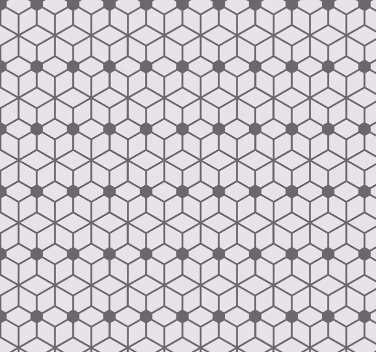 Gray mosaic bathroom wallpaper - TenStickers
