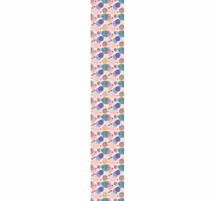Children multicolor circles spotty wallpaper - TenStickers