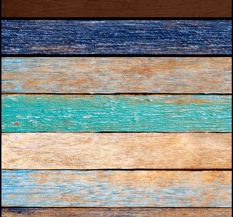 Rustic Plank Design wood effect wallpaper - TenStickers