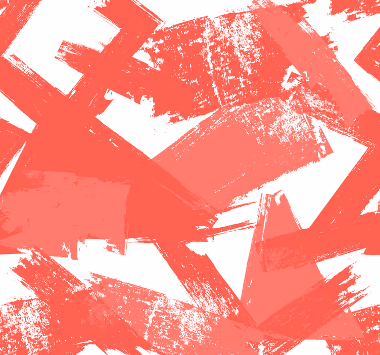 modern paint brushes red Art Wallpaper - TenStickers