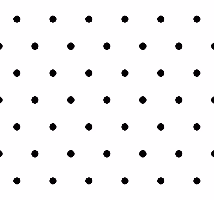 Dots on white background Spotty Wallpaper - TenStickers
