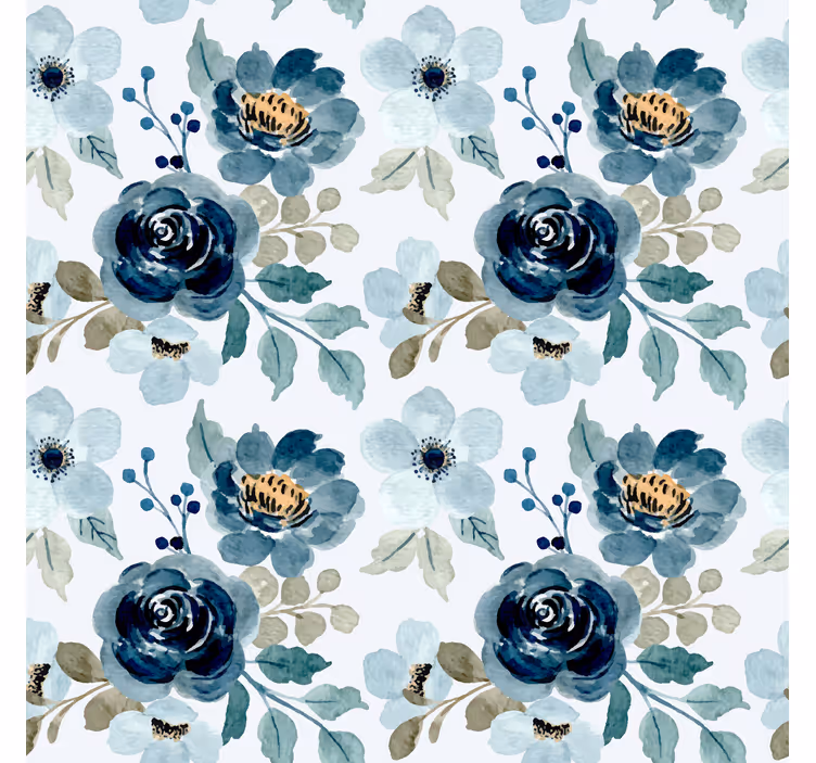 Floral Bouquet Motif flower wallpaper - TenStickers