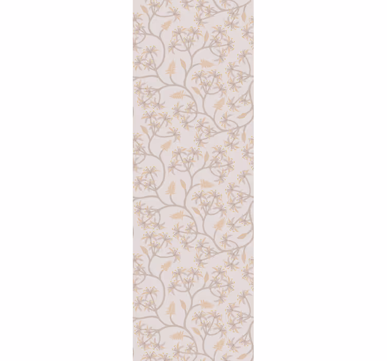 Elegant Floral Motifs flower ornament wallpaper - TenStickers
