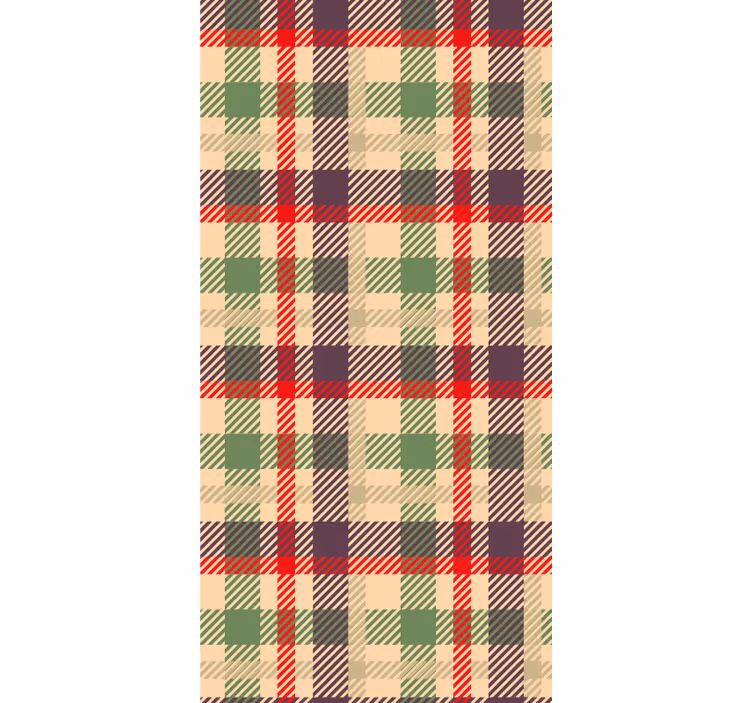Tartan Plaid Pattern ornamental wallpaper - TenStickers