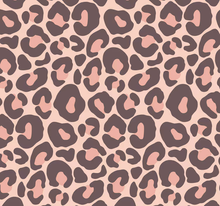 Pink Leopard print Animal Wallpaper - TenStickers