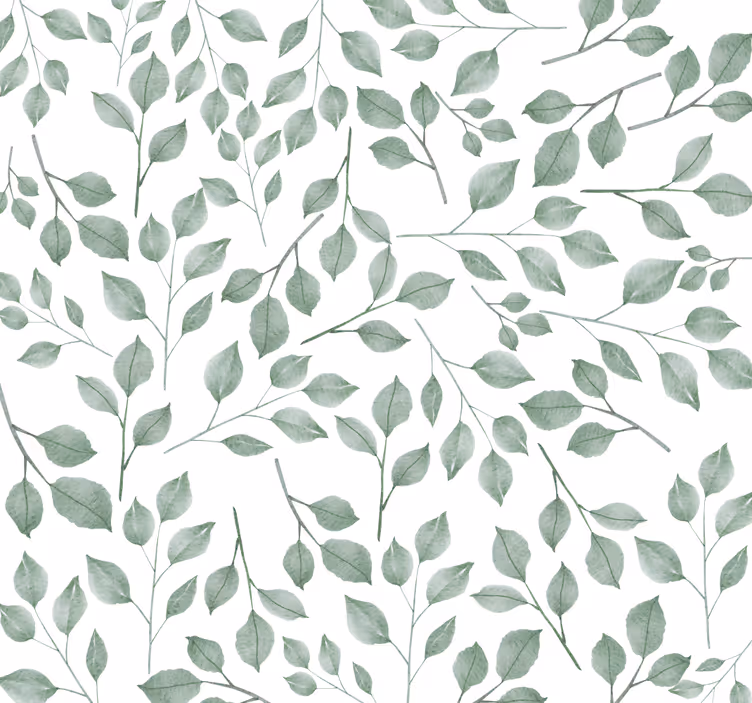 Foliage Pattern leaf wallpaper - TenStickers