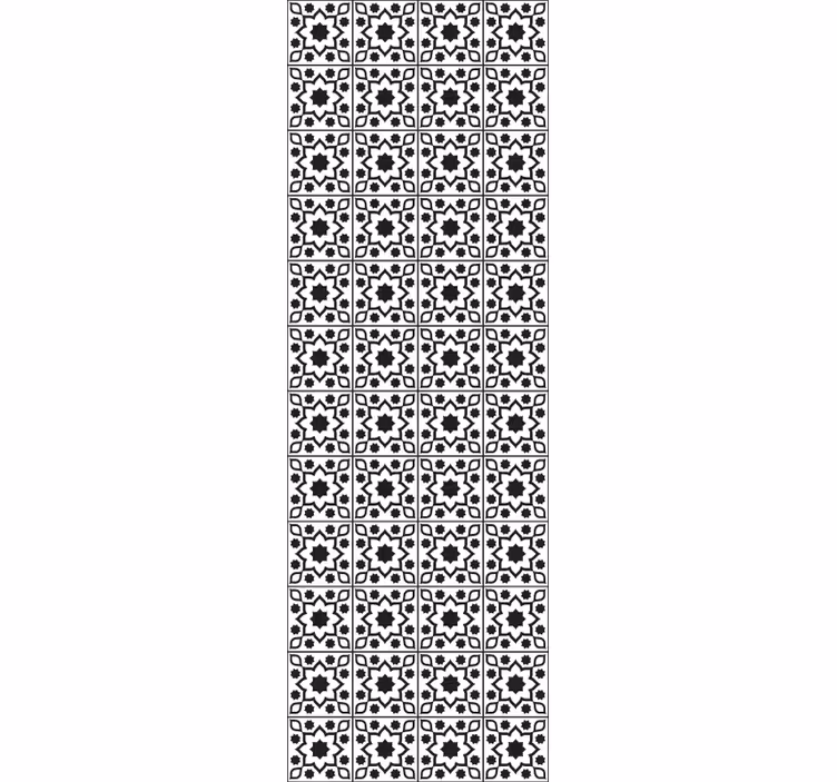 Tile effect wallpaper geometric tile set - TenStickers