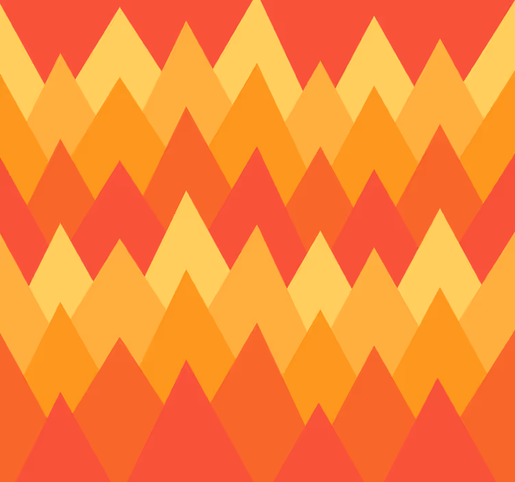 Geometric Zigzag geometric wallpaper - TenStickers