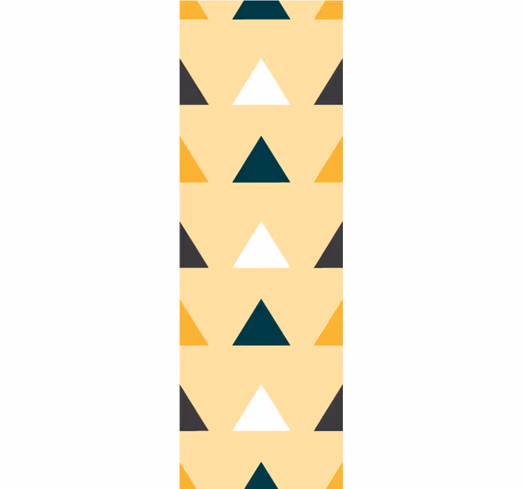 Geometric wallpaper triad design - TenStickers