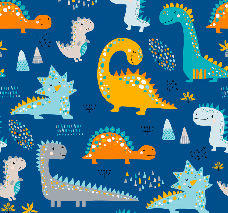 Dinosaurs wallpaper dinosaurs design - TenStickers