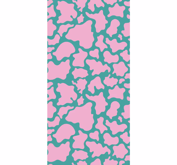 Colourful pink cow print Abstract Wallpaper - TenStickers