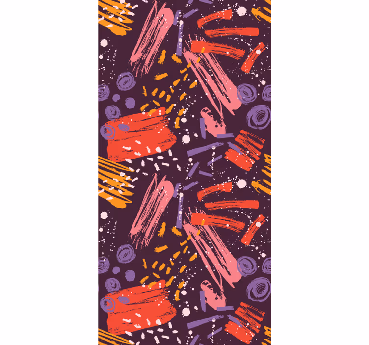 Expressive Brushstrokes wallpaper abstract - TenStickers